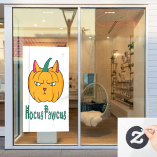 ホーカス ポーカス ハロウィン パンプキン ジンジャーキャット マジック ウィンドウサイン