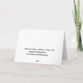 ホーキュベットクリスマスカード シーズンカード (裏面)