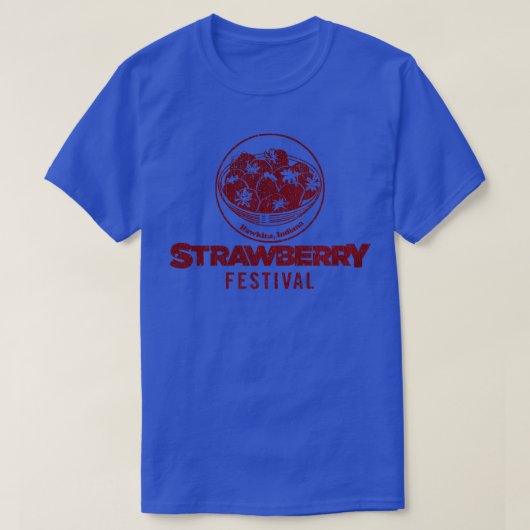 ホーキンズイチゴフェスティバル1986ヴィンテージ Tシャツ (デザイン正面)
