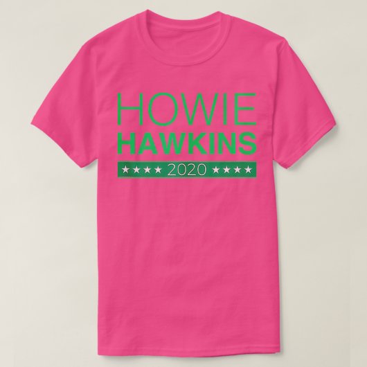 ホーキンズ2020グリーンパーティー社長U.S. New D Tシャツ (デザイン正面)