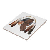 ホークと月のドリームキャッチャーTシャツトートBa タイル (側面)