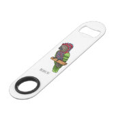 ホークのオウムの鳥の漫画イラストレーション スピード栓抜き (正面アングル)