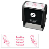 ホークのオウムの鳥の漫画イラストレーション セルフインキングスタンプ (インサイチュ)