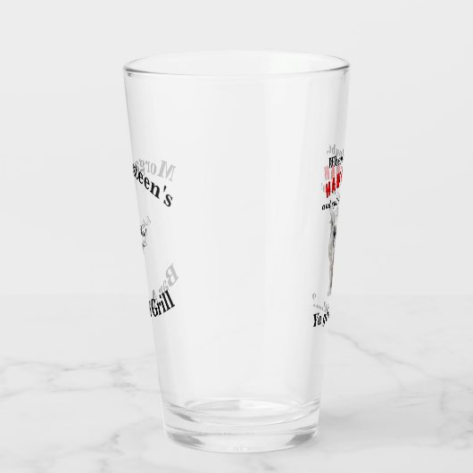 ホークのツヤはラマのバーパーソナライズされたウェア タンブラーグラス (右)