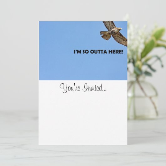 ホークの写真 招待状 (スタンド正面)