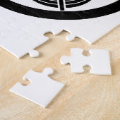 ホークの羽と円の足の交差 ジグソーパズル (側面)