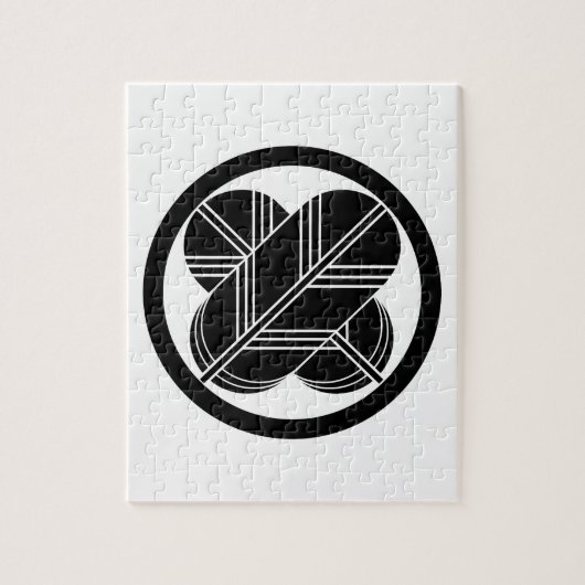 ホークの羽と円の足の交差 ジグソーパズル (縦)