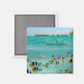 ホークスクエアマグネットとボラボラ文字 マグネット (正面/裏面)