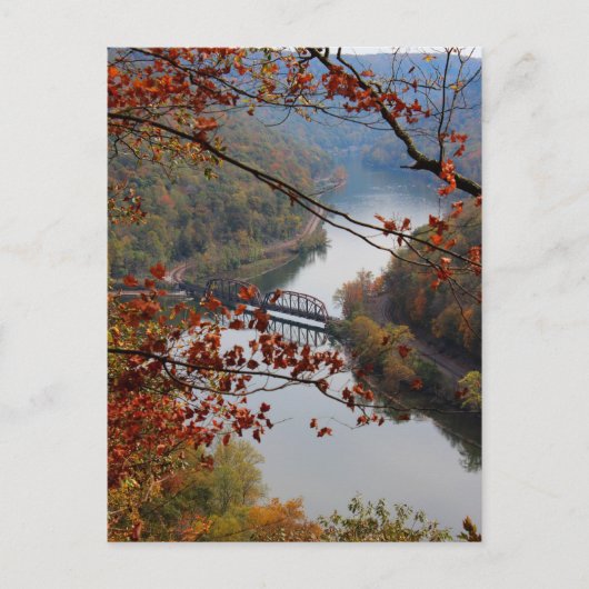 ホークスネスト州パークWV ポストカード (正面)