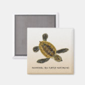 ホークスビル海タートルハッチリングマグネット マグネット (正面/裏面)