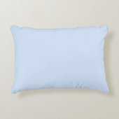 ホークスブルー無地のプレーンカラー アクセントクッション (正面)