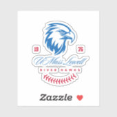 ホークス川 – UMass Lowell シール (シート)