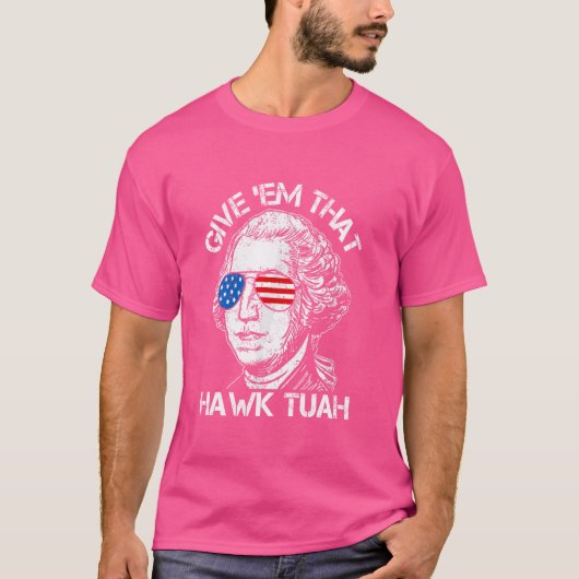 ホークタおもしろいゥア2024年7月ミーム4日 Tシャツ (正面)