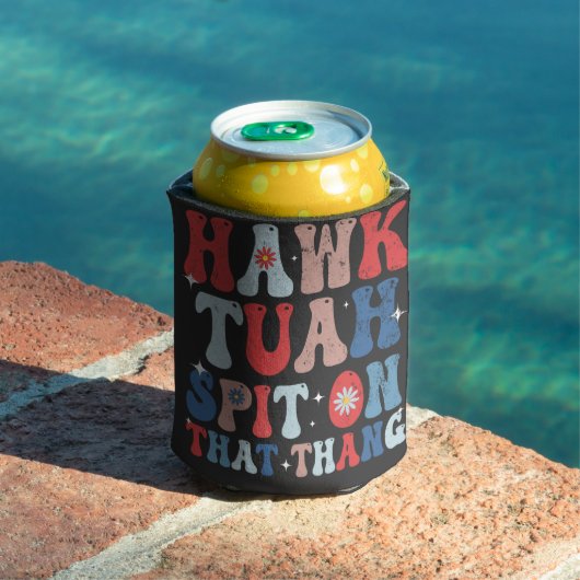ホークチューアスピットオンザサングルービーアメリカンレトロ 缶クーラー