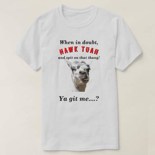 ホークチューピッティングラマノベルティパロディLT Tシャツ (デザイン正面)