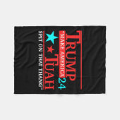 ホークトゥアおもしろいウイルスミームビデオティーガール24 フリースブランケット (正面(横))