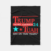 ホークトゥアおもしろいウイルスミームビデオティーガール24 フリースブランケット (正面)