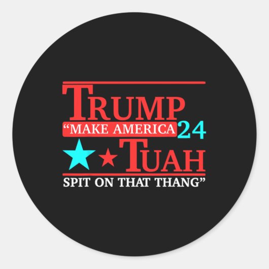 ホークトゥアおもしろいウイルスミームビデオティーガール24 ラウンドシール (正面)