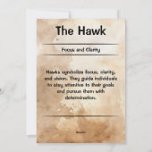 ホークトーテムスピリットアニマル意味カード シーズンカード (裏面)