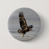 ホークボタン 缶バッジ (正面)