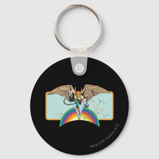 ホークマンが空を飛ぶ キーホルダー (正面)