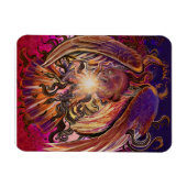 ホーク太陽のバースト マグネット (横)