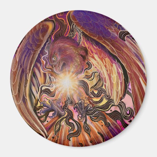 ホーク太陽のバースト マグネット (正面)