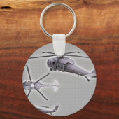 ホーク静か キーホルダー (正面)