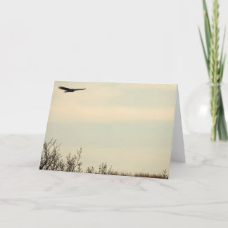 ホーク飛んでいるハイノートカード カード