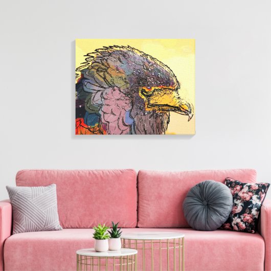 ホーク キャンバスプリント (インサイチュ (リビング))