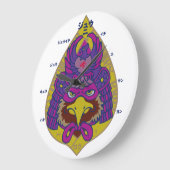 ホーク・サムライ ラージ壁時計 (傾斜)