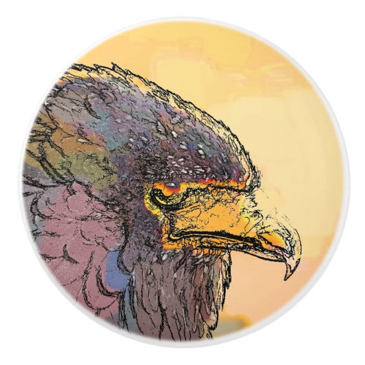 ホーク セラミックノブ (正面)