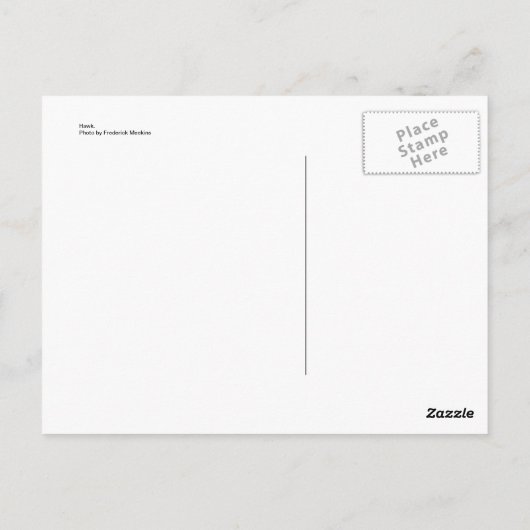 ホーク ポストカード (裏面)