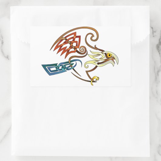 ホーク 長方形シール (バッグ)