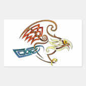 ホーク 長方形シール (正面)