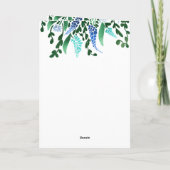 ホーシンのまわりにフラワー恋人ブラウン馬 招待状 (裏面)