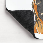 ホースおもしろい顔 マウスパッド (コーナー)