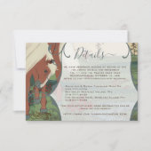 ホースお洒落ランチロッジデスティネーションウェディング 招待状 (正面)