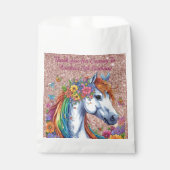 ホースお洒落レインボーフローラ馬術誕生日 フェイバーバッグ (正面)