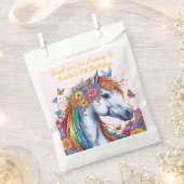 ホースお洒落レインボーフローラ馬術誕生日 フェイバーバッグ (クリップ留めされた状態)