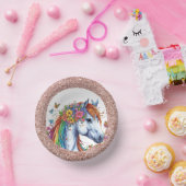 ホースお洒落レインボーフローラ馬術誕生日 ペーパーボウル (パーティー)