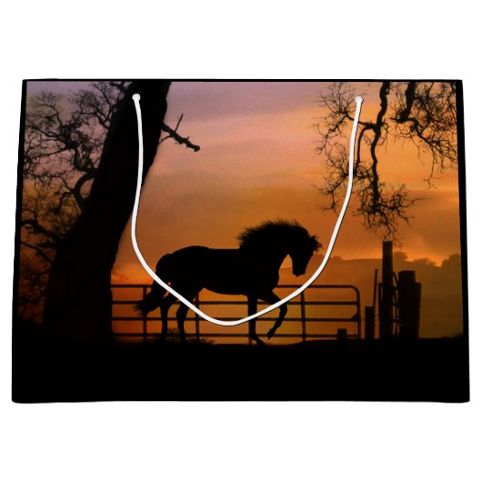 ホースお洒落抱き枕 ラージペーパーバッグ (正面)