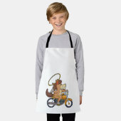 ホースとしてカウボーイ投げなわ&バイク エプロン (着用した状態)