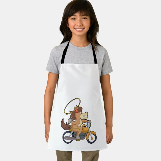 ホースとしてカウボーイ投げなわ&バイク エプロン (インサイチュ)