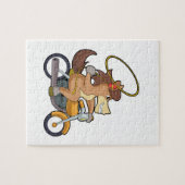 ホースとしてカウボーイ投げなわ&バイク ジグソーパズル (横)