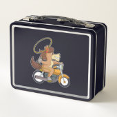 ホースとしてカウボーイ投げなわ&バイク メタルランチボックス (裏面)