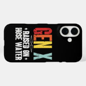ホースの水で育ったX世代、レトロなジェネレーションX Case-Mate iPhoneケース (裏面 (横))