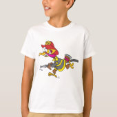 ホースを持つ消防士七面鳥 Tシャツ (正面)
