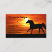 ホースアットサンセットシルエット 名刺 (裏面)