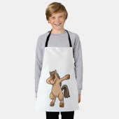 ホースアットヒップホップダンスダブ エプロン (着用した状態)